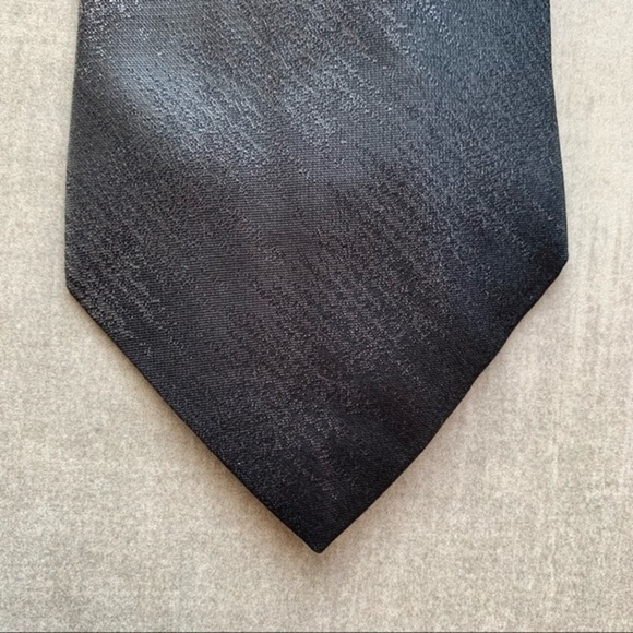 Dolce & Gabbana Gunmetal Grey & Black Silk Tie - Picture 4 of 8